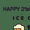 Celebrating a milestone, the bold HAPPY 21st text highlights the excitement of reaching legal age