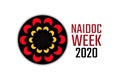 Celebrating NAIDOC Week. Holiday concept. Template for background, banner, card, poster with text inscription. Vector