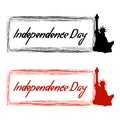 Celebrating Proud. Happy Independence Day Stamp