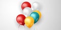 celebration background with elegant balloons Beautiful 3D design vector illustration