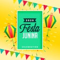 Celebration background for festa junina festival design