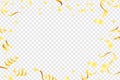 Celebration background template with confetti and gold ribbons.and Gold White ribbons. Vector illustration Royalty Free Stock Photo
