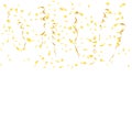 Celebration background template with confetti and gold ribbons. luxury greeting rich card