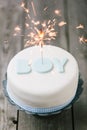 Celebration cake for a baby Royalty Free Stock Photo