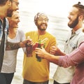 Celebration Cheers Hipster Drinking Together Friends Concept Royalty Free Stock Photo