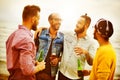 Celebration Cheers Hipster Drinking Together Friends Concept Royalty Free Stock Photo