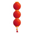 Celebration chinese lantern icon, cartoon style