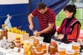 The celebration of Day of honey in the Russian city of Medyn, Kaluga region on August 14, 2016.