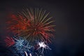 Celebration with fireworks Royalty Free Stock Photo