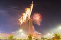 Celebration fireworks over Palace Station