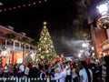 CELEBRATION, FLORIDA, USA - DECEMBER, 2018: Christmas with beautiful lights and snow