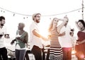 Celebration Friendship Rooftop Party Concept Royalty Free Stock Photo