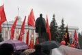 celebration of the great October revolution. Royalty Free Stock Photo