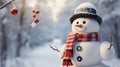 celebration happy holidays snowman Royalty Free Stock Photo