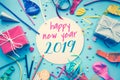 2019 Celebration happy new year concepts ideas with colorful element