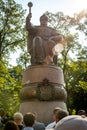 Celebration of Independence Day of Ukraine near the monument to Hetman Ivan Mazepa at the Royalty Free Stock Photo