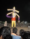 Celebration of indian festival dussehra