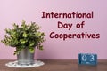 International Day of Cooperatives Royalty Free Stock Photo