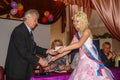 The celebration of the last bell in a rural school in Kaluga region in Russia. Royalty Free Stock Photo