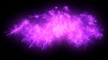 Celebration: lilac festive fireworks at night