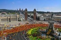 Celebration of the National Day of Catalonia in Barcelona, Spain