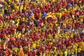 Celebration of the National Day of Catalonia in Barcelona, Spain