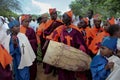 Celebration in orthodox ethiopian christian church.