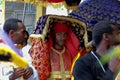 Celebration in orthodox ethiopian christian church.