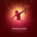 Celebration parshuram jayanti festival design background vector Royalty Free Stock Photo