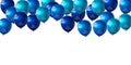 Celebration party banner with Blue color balloons background. Sale Vector illustration. Grand Opening Card Royalty Free Stock Photo