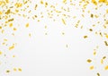 Celebration party banner with golden balloons and serpentine Royalty Free Stock Photo