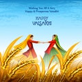 Celebration of Punjabi festival Vaisakhi background Royalty Free Stock Photo