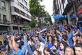 Celebration of the rise to Liga Adelante of Spanish Football Lea