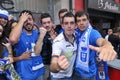 Celebration of the rise to Liga Adelante of Spanish Football Lea