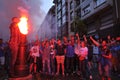 Celebration of the rise to Liga Adelante of Spanish Football Lea