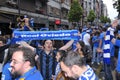 Celebration of the rise to Liga Adelante of Spanish Football Lea