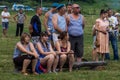 The celebration of a Russian military holiday - the day of airborne forces on 2 August 2016 in the village Kremenskaya Kaluga