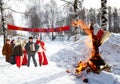 Celebration of Shrovetide Royalty Free Stock Photo