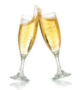 Celebration toast with champagne Royalty Free Stock Photo