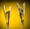 Celebration toast with champagne Royalty Free Stock Photo