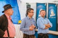 Prague, September 23, 2017: Celebration of the traditional German beer festival Oktoberfest in the Czech Republic. Three