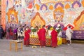 Celebration at the Trongsa Dzong, Trongsa, Bhutan Royalty Free Stock Photo