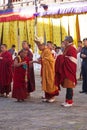 Celebration at the Trongsa Dzong, Trongsa, Bhutan Royalty Free Stock Photo