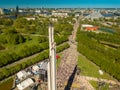 9 may celebration in Riga, Latvia. Victory day. Royalty Free Stock Photo