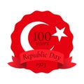 Celebration of 100 years anniversary of Turkish Republic