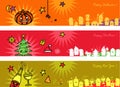 Celebrations banners Royalty Free Stock Photo