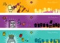 Celebrations banners Royalty Free Stock Photo