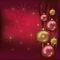 Celebratory Christmas background red Royalty Free Stock Photo