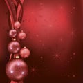 Celebratory Christmas background red - black Royalty Free Stock Photo