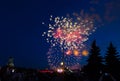 The celebratory firework Royalty Free Stock Photo